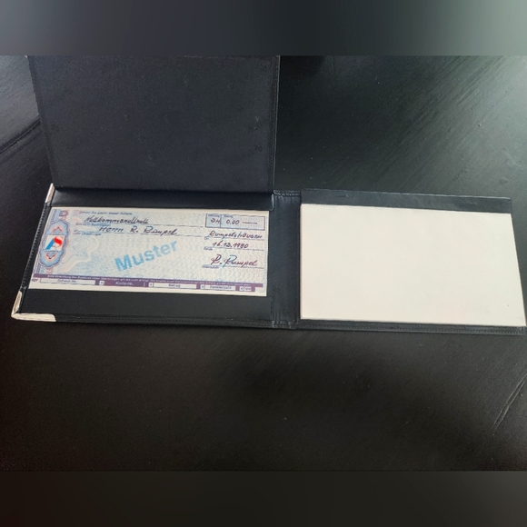 Sillems Leather Check Book Cover - Picture 6 of 6